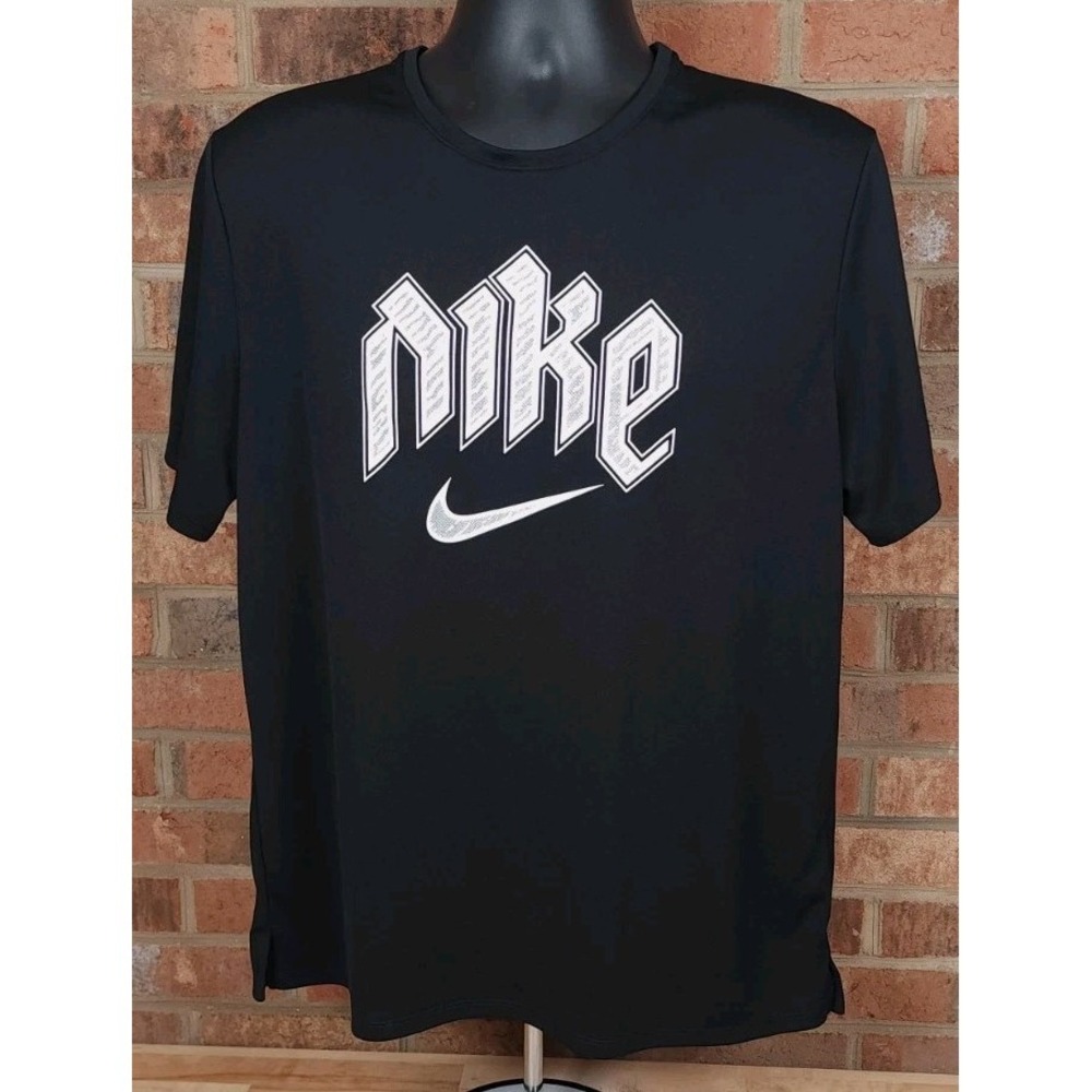 Nike Miler Dri-Fit Run Division Running Shirt Mens Large DX0839-010